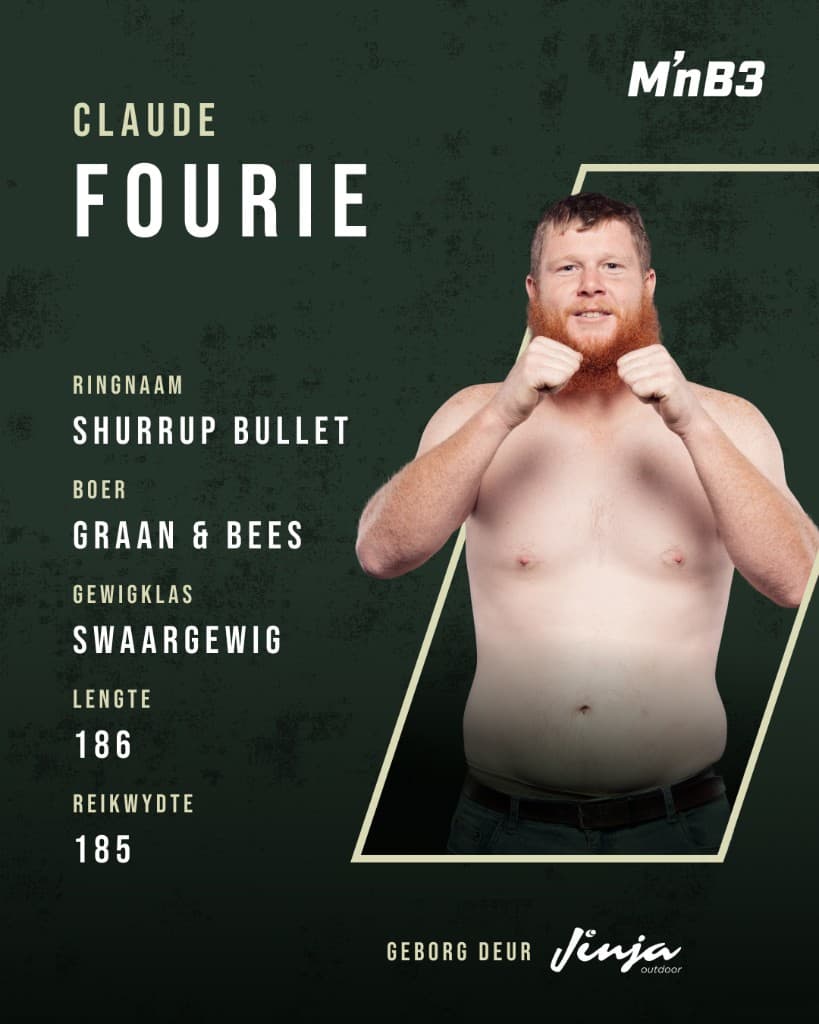 Portret van Claude Fourie