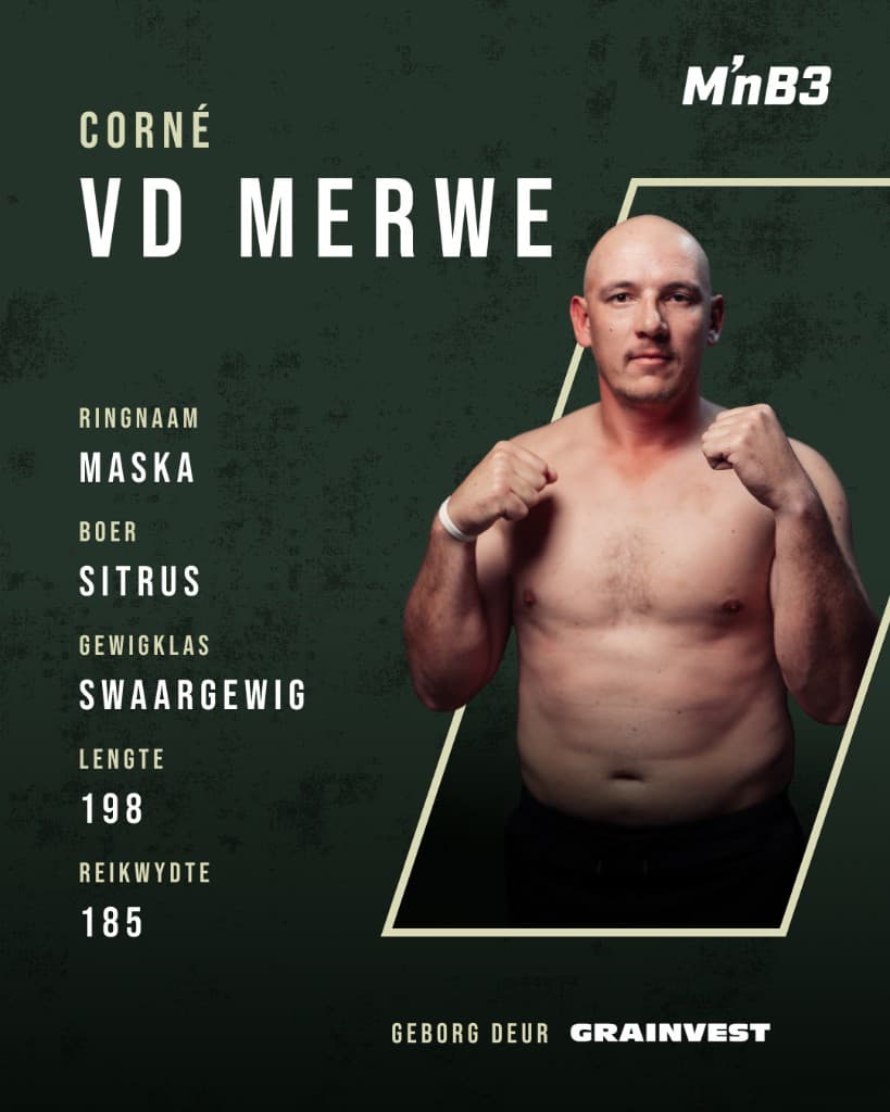 Portret van Corné van der Merwe