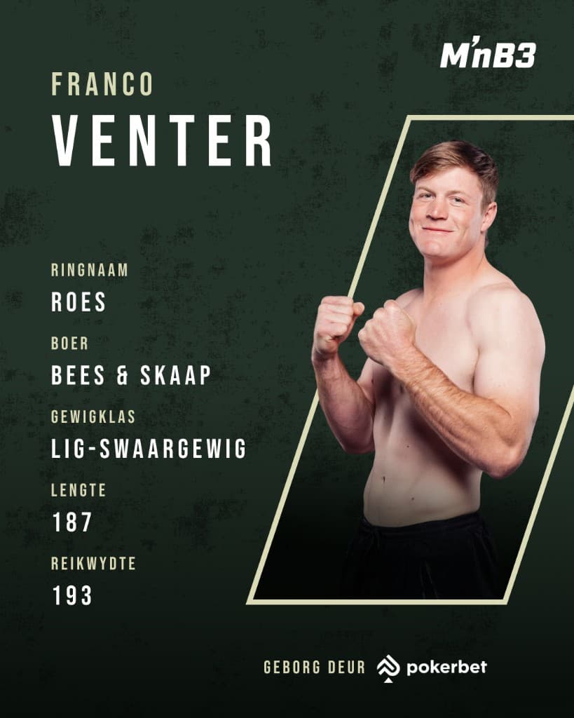 Portret van Franco Venter