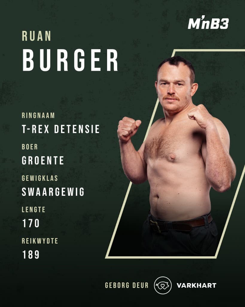 Portret van Ruan Burger