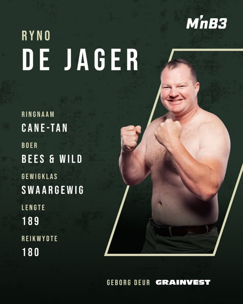 Portret van Ryno de Jager