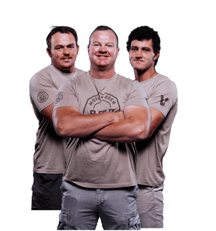 Drie vegters in Moer ’n Boer-hemde
