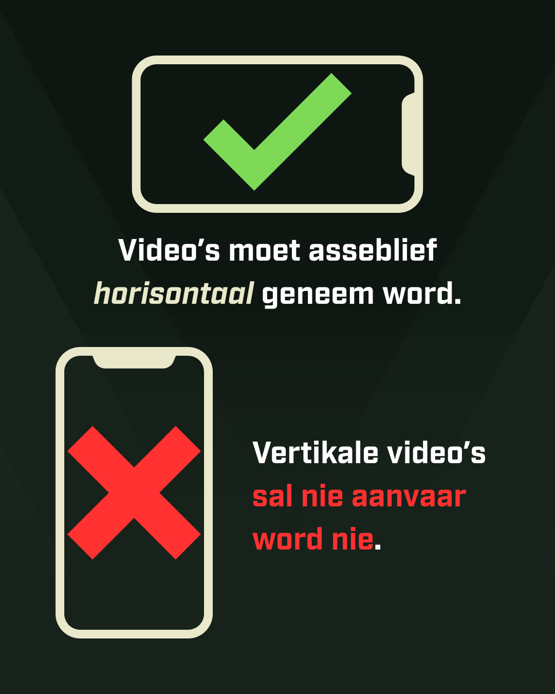 Aanbevole video-formaat